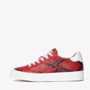 RAG & BONE GOAT LEATHER ARMY SNAKESKIN LOW TOP SNEAKERS SIZE 6